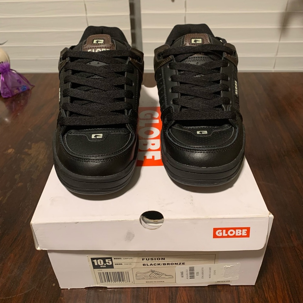 Globe Fusion Black Sneakers for Men